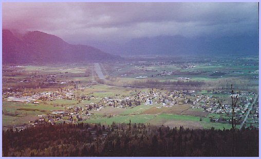 Yarrow, B.C. View from Vedder Mountain