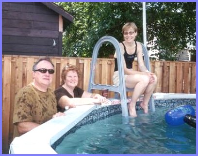 Malkowski Pool - Elmer, Pat, Karen