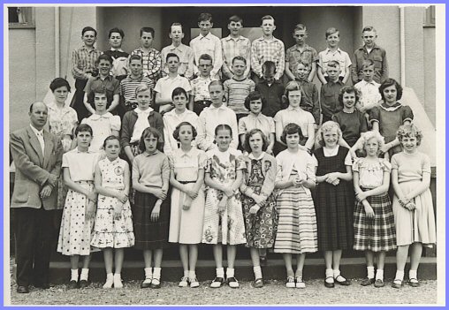 Yarrow School - Grade Six Class 1955-56