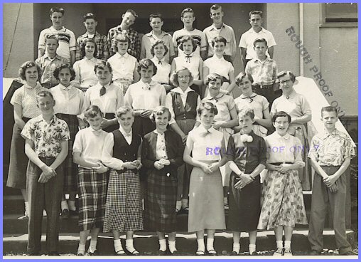 Yarrow School - Grade Seven Class (1953-54)