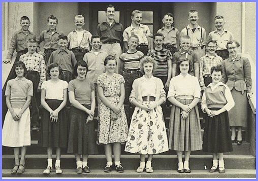 Yarrow School - Grade Seven Class (1955-56)