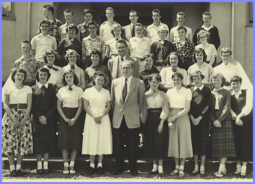 Yarrow School - Grade Nine Class (1954-55)